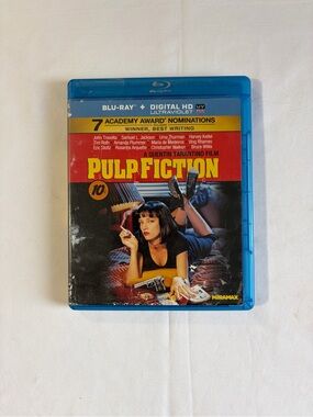Pulp Fiction Movie A Quentin Tarantino Film Blue Ray Disc